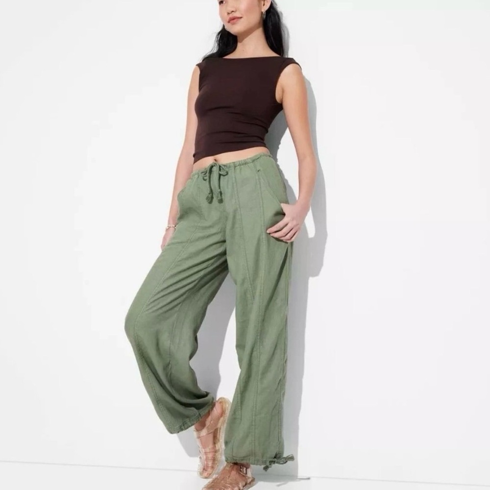 Wild Fable Olive Wide-Leg Pants NWT